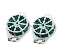 JOINPAYA Fil de Fixation pour Plantes Vert en PVC et Fer, Lien de Jardinage Polyvalent pour Sécuriser Vignes, Rouleau de 150 Mètres pour Jardin et Serrage