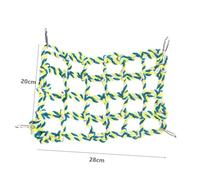JOINPAYA Filet Escalade Tissé pour Petits Animaux Hamac Corde pour Hamster Écureuil Perroquet Cage Suspendu Robuste