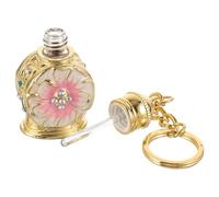 JOINPAYA Flacon de Parfum Rechargeable en Zinc Allié 3 Ml Mini Bouteille Échantillon Portable pour Voyage Étui à Parfum de Poche Étanche Flacon Vintage Huiles Essentielles
