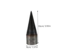 JOINPAYA Foret à Fendeur Hexagonal Compatible Perceuse Électrique Foret de Fendage Robuste pour Bûches de Friction et Gain pour Usage Manuel et Thermique