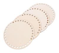 JOINPAYA Formeuse de Paquet à Main en Bois Coussinet de Maintien du Bas pour Tricot et Crochet Base de Paquet Solide et Créative Lot de 4 Pièces pour Crochet