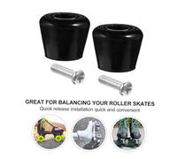 JOINPAYA Freins pour Patins à roulettes avec Blocage Antibruit Patin de Frein Résistant et Antidérapant Compatible Plupart des Rollers Quad et Inline pour Arrêts Sécurisés Extérieur