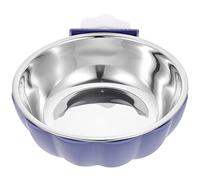 JOINPAYA Gamelle pour Chien en Acier Inoxydable Suspendue Crochet, Bol Pratique, Facile à Nettoyer et Saine pour Alimentation Quotidienne