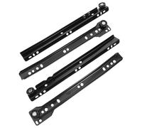 JOINPAYA Glissière de Tiroir Robuste Structure Monobloc Flexible en Acier Laminé à Froid Noir Set de 1 Rail Coulissant Solide et Facile à Installer pour Meuble Cuisine