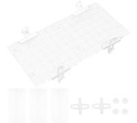 JOINPAYA Grille en Plastique pour Aquarium Ventouses, Séparateur Transparent Découpable pour Isolation des Poissons, 4 Pièces Demi-Transparentes pour Réservoir et Vivier Poisson