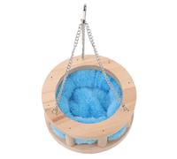 JOINPAYA Hamac en Pin pour Petit Animal de Compagnie Lit Suspendu Rond Coussin Confortable Décor de Cage pour Hamster et Rongeurs Nid Chaud et Sûr Taille Petite Couleur Aléatoire