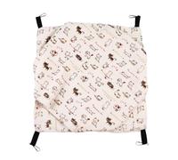 JOINPAYA Hamac Suspendu pour Petits Animaux de Compagnie Double Couche en Peluche Chaude, Grand Format pour Hamster, Chaton et Cochon D’Inde, 4 Crochets Métalliques pour Cage, Nid D’Hiver