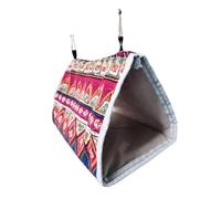JOINPAYA Hamac Triangulaire pour Perroquet Nid Chaud pour Oiseaux Lit Suspendu Confortable Abri pour Oiseaux Nid de Couchage pour Perroquets