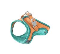 JOINPAYA Harnais Chaton Léger Réglable avec Laisse Réfléchissante Gilet Confortable pour Promenade Anti-Fugue Adapté Plupart des Chats Orange et Vert