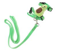 JOINPAYA Harnais Réglable pour Petit Animal de Compagnie Vert Taille S Gilet en Nylon Léger et Peluche Lavable Laisse Portable pour Hamster et Lapin Kit Harnais Confortable pour