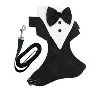 JOINPAYA Harnais Smoking pour Chien Élégant Confortable Tenue Rapide à Enfiler pour Animaux de Compagnie pour Mariage et