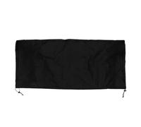 JOINPAYA Housse de Protection Imperméable en Tissu Oxford Noir pour Coffre de Rangement Extérieur 123x65x55 Cm, Résistante aux UV la Pluie, pour Terrasse et Jardin