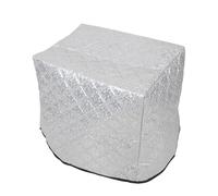 JOINPAYA Housse de Protection pour Congélateur à Glace et Présentoir à Pâtisseries, Argenté, 55x47x36cm, Film Aluminium, Coton et Tissu Non Tissé, Isolation Thermique, Usage Extérieur