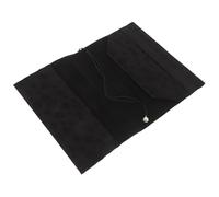 JOINPAYA Housse de Protection Réutilisable en Tissu Noir pour Cahier A5 Couverture Anti-Poussière Lavable Pochette Légère et Décorative pour École Bureau et Voyage