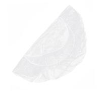 JOINPAYA Housse de Table Ronde Extérieure Transparente PVC Élastique Résistante à Huile Poussière avec Bande Élastique Protection pour Table de Jardin