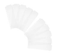 JOINPAYA Intercalaires pour Classeur 28 Cm Transparents en Plastique, Mini Séparateurs de Fichiers avec Onglets, Lot de 10, pour Organisation Bureau et École, Inserts pour Agenda