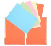 JOINPAYA Intercalaires pour Classeur B5 Colorés 15 Onglets Détachables Papier Cartonné 3 Sets de 5 Feuilles Fournitures Scolaires et Bureau Organisation Cahier et Agenda