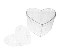 JOINPAYA Jardinière en Acrylique Forme de Cœur Transparente pour Boîte à Fleurs Éternelles et Présent Demoiselle d'Honneur