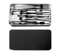 JOINPAYA Jeu de 12 Pinces Crocodiles Magnétiques Flexibles en Métal Support Base Peinte Noire, Outils de Coloriage et Modélisme pour Aérographe, Bricolage et Peinture de Maquettes