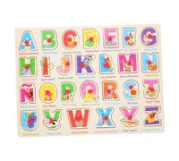 JOINPAYA Jeu De Puzzle Espagnol Bois pour Garçon Fille Plateau De Puzzle Éducatif Jouet Apprentissage Linguistique