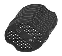 JOINPAYA Joint de Piquet de Sol U en Acier Galvanisé Noir 6,8x6,5 Cm 40 Pcs pour Fixation Pelouse Jardin Toile Paillage Ancrage Solide Extérieur