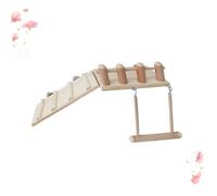 JOINPAYA Jouets pour Hamsters Incluant Échelle à Quatre Pattes Balançoire Amusante Et Tremplin Ensemble De Jouets pour Petits Animaux