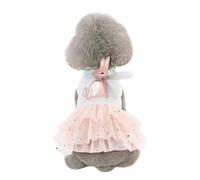JOINPAYA Jupe Tutu Coton pour Chien Vêtement Une Pièce Léger pour Animaux De Compagnie Robe De Fête Charmante pour Promenade Printemps