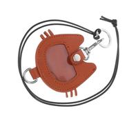 JOINPAYA Keychain de Stockage de Cheveux Ornement de Chien commémoratif Porte-clés pour Chien de Compagnie Keychain de Cheveux de Chat Support de Souvenir de KeepSale Faux Cuir Brun