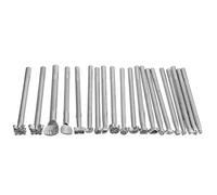 JOINPAYA Kit D’estampage Cuir 20 Pièces en Acier Inoxydable, Outils de Marquage pour Travail du Cuir Diy, Tampons Multifonctions pour Maroquinerie, Gravure et Gaufrage pour Portefeuilles