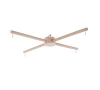 JOINPAYA Kit de Cadre Mobile en Bois Beige pour Carillon Éolien, Support Stable Base Plate, Accessoire Décoratif pour Intérieur et Espace de Vie