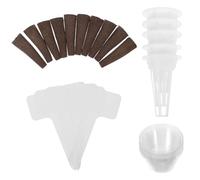 JOINPAYA Kit de Culture Hydroponique 35 Pièces avec Paniers Hydroponiques Fendus Éponges de Croissance et Couvercles Isolants Transparents pour Fraises et Tomates