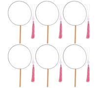JOINPAYA Kit de Fabrication D’éventails Chinois Ronds en Fer 6pcs