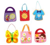 JOINPAYA Kit de Fabrication de Paquet en Feutrine Fait Main pour Garçon et Filles, 6 Pièces, Non Tissé, Activités Créatives Éducatives, Loisirs Manuels, Présent pour Atelier DIY et Bricolage Créatif