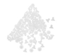 JOINPAYA Kit de Matériel 100pcs Vis Machine en Nylon Blanc à Tête Croisée et Tête Plate, Fixation Sécurisée Adaptable à Divers Usages, Modèle Km4*6