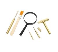 JOINPAYA Kit Fouilles Archéologiques Garçon Fille avec Marteau Métallique Ciseau Brosse et Loupe Jeu Éducatif Exploration de et Fouille Scientifique