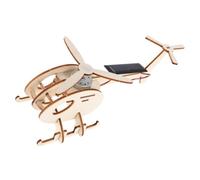 JOINPAYA Kit Hélicoptère Solaire DIY pour Garçon Fille Modèle Avion Bois Facile à Assembler Éducatif Stem pour Scientifique et Apprentissage Solaire