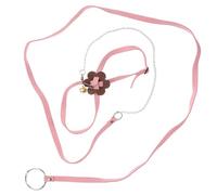JOINPAYA Laisse Couleur Aléatoire en Daim pour Tortue de Promenade Rose Harnais Ajustable pour Éviter la Perte pour Sorties et Domicile