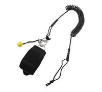 JOINPAYA Leash Enroulé Noir à Dégagement Rapide pour Planche de Surf et Sup Corde Élastique de 274 M Résistante aux Déchirures Sangle Cheville Confortable Sécurité Paddle et Bodyboard