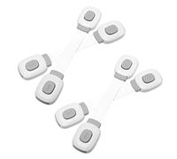 JOINPAYA Loquet de Tiroir Auto-adhésif pour Armoire et Tiroir, Verrou de Sécurité Garçon et Filles en Abs et Pe, Pack de 4 Pièces pour Protection Bébé Meubles Domestiques