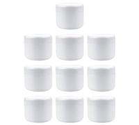JOINPAYA Lot de 10 Boîtes à Crème Vides 5 Ml, Flacons Cosmétiques Portables en Plastique sans Bordure Argentée, Étanches et Légers, pour Échantillons et Voyages de Soins Visage