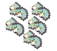 JOINPAYA Lot de 10 Breloques Paon en Alliage Émaillé Pendentifs Décoratifs DIY pour Fabrication de Bijoux Colliers Bracelets et Broches Accessoires Créatifs pour Artisanat et Loisirs