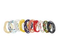 JOINPAYA Lot de 10 Chaînes de Corps en Perles Riz Multicolores Chaîne de Taille Perlée Décorative pour Femmes Accessoire Plage Bikini Mode pour Soirées et Bal