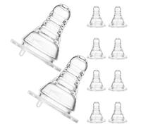 JOINPAYA Lot de 10 Embouts pour Bouteilles de Bière en Silicone Alimentaire Bouchons à Gros Trou 37 CM Accessoires Ludiques pour Fête Compatibles Bière Jus et Eau Présent Original