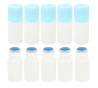 JOINPAYA Lot de 10 Flacons Rechargeables 20 Ml Tête Éponge, Petite Bouteille Vide Multi-usage, Plastique Léger, pour Voyages et Cosmétiques, Flacon Roll-on Externe Couleur Aléatoire