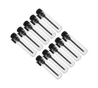 JOINPAYA Lot de 10 Mini Flacons Échantillons en Verre 1 Ml, Flacons D'huile Essentielle Rechargeables et Étanches, Petite Fiole Noire pour Parfum, Aromathérapie et Voyage, Accessoires