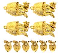 JOINPAYA Lot de 10 Pendentifs Décoratifs Dorés Dragon Suspensions pour Plantes en Pot Décoration Murale Traditionnelle Festival du Printemps Nouvel An Chinois