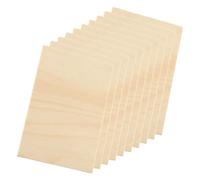 JOINPAYA Lot de 10 Planches de Tilleul Non Finies 100X200X15Mm pour Pyrogravure et Bricolage Feuilles de Bois Lisses pour Sculpture Peinture et Artisanat DIY
