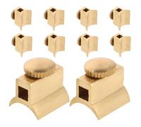 JOINPAYA Lot de 10 vis de trompette en laiton : vis de coulisse de flûte, bouton de clé de trompette, piston de valve, bagues de fixation de rechange