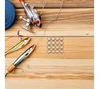 JOINPAYA Lot de 100 Anneaux Brisés Doubles en Acier Inoxydable Connecteurs Pivotants 7 MM pour Montage de Leurres de Pêche en Eau Douce et Salée Accessoires Résistants pour Matériel de