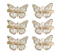 JOINPAYA Lot de 12 Pinces à Cheveux Creuses en Métal Doré, Accessoires Cheveux Femme, Clips Légers pour Coiffure Quotidienne et Événements, Décoration Élégante pour Filles et Femmes